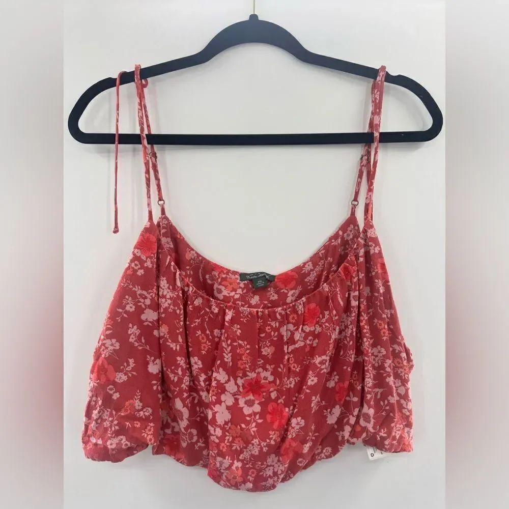 Wild Fable Floral Pink/Purple Crop Top New size XXL